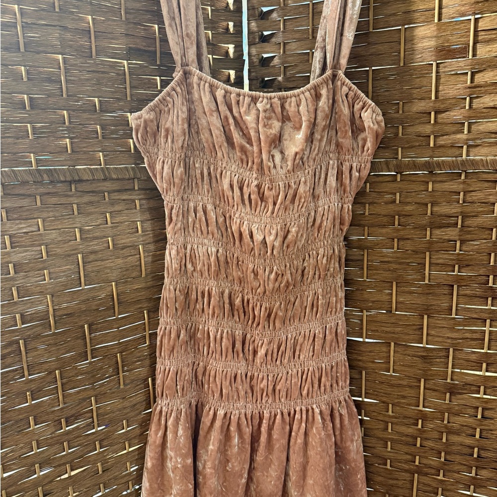 Endless Rose Textured Brown Mini Dress